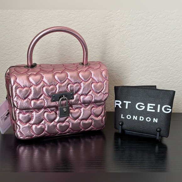 NWT Kurt Geiger Mini Brixton Heart Crossbody - Picture 7 of 12